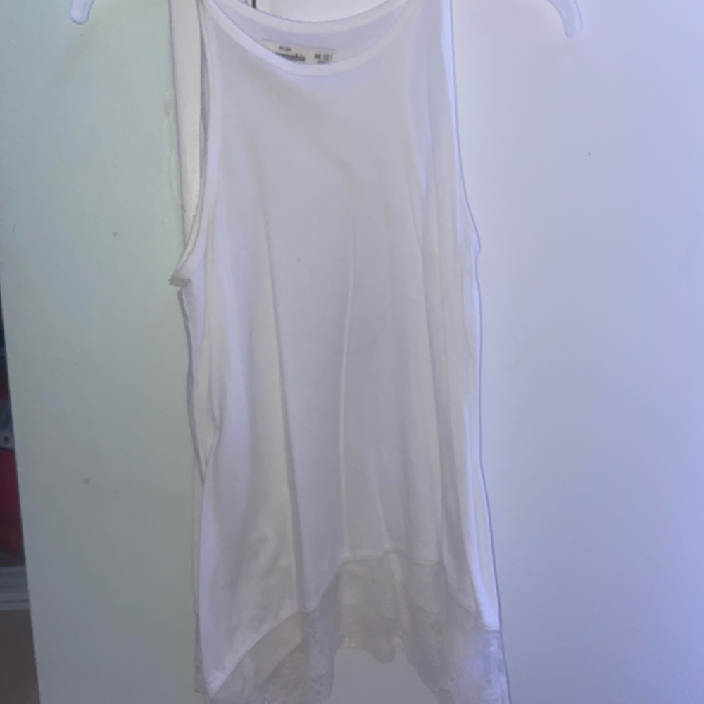 White Lace Abercrombie Tank Top